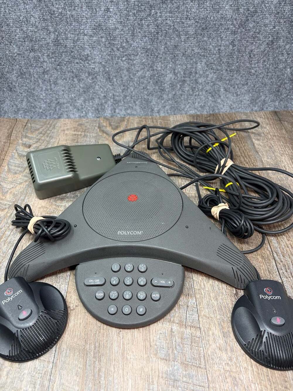 Polycom SoundStation Conference Phone 2201-00696-001 with Expansion Microphones